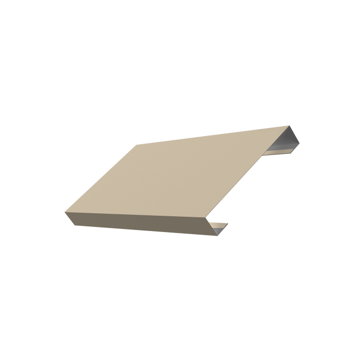 Ламель лицевая 125 забора жалюзи Texas 0,45 PE RAL 1015 светлая слоновая кость