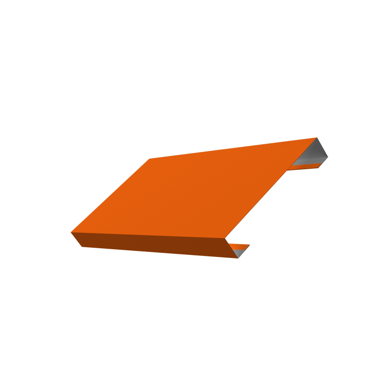 Ламель лицевая 125 забора жалюзи Texas 0,45 PE RAL 2004 оранжевый