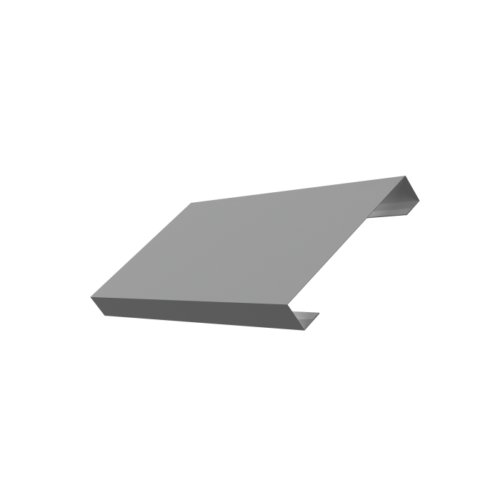 Ламель лицевая 125 забора жалюзи Texas 0,45 PE RAL 9006 бело-алюминиевый