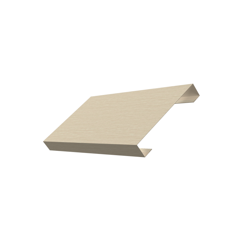 Ламель лицевая 125 забора жалюзи Texas 0,45 Print Elite Milky Wood TwinColor