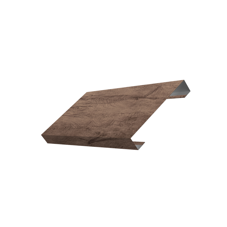 Ламель лицевая 125 забора жалюзи Texas 0,45 Print Premium Almond Wood Fresh