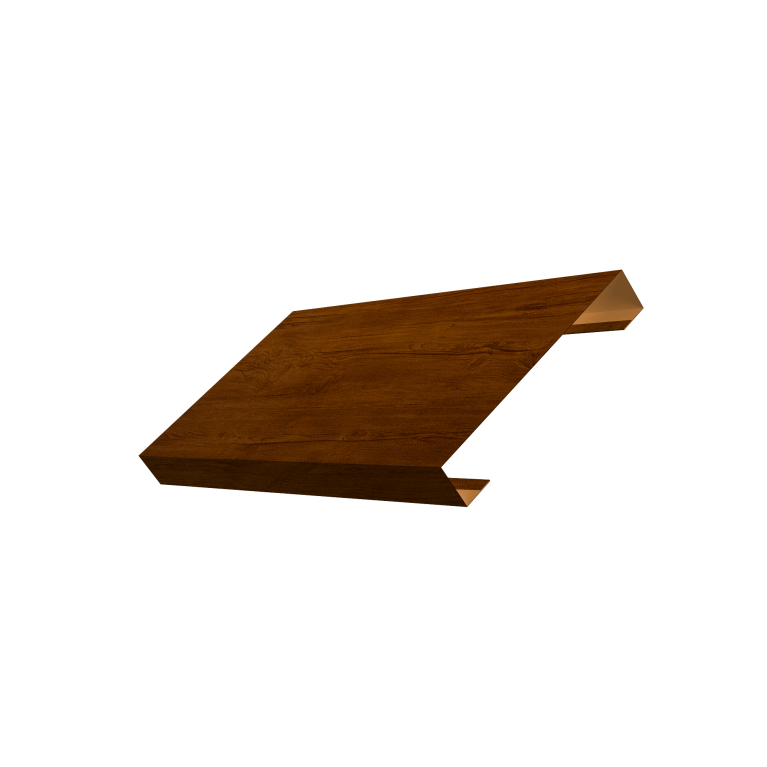 Ламель лицевая 125 забора жалюзи Texas 0,45 Print Premium Golden Wood Intense FTC