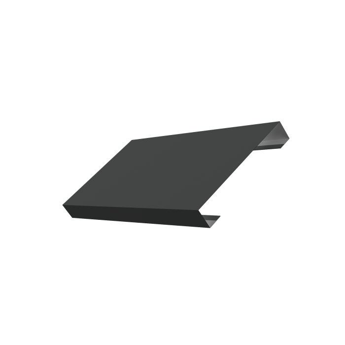 Ламель лицевая 125 забора жалюзи Texas 0,5 PurLite Matt RAL 7016 антрацитово-серый