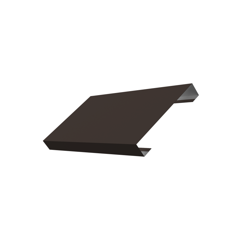 Ламель лицевая 125 забора жалюзи Texas 0,5 PurPro Matt 275 RR 32 темно-коричневый