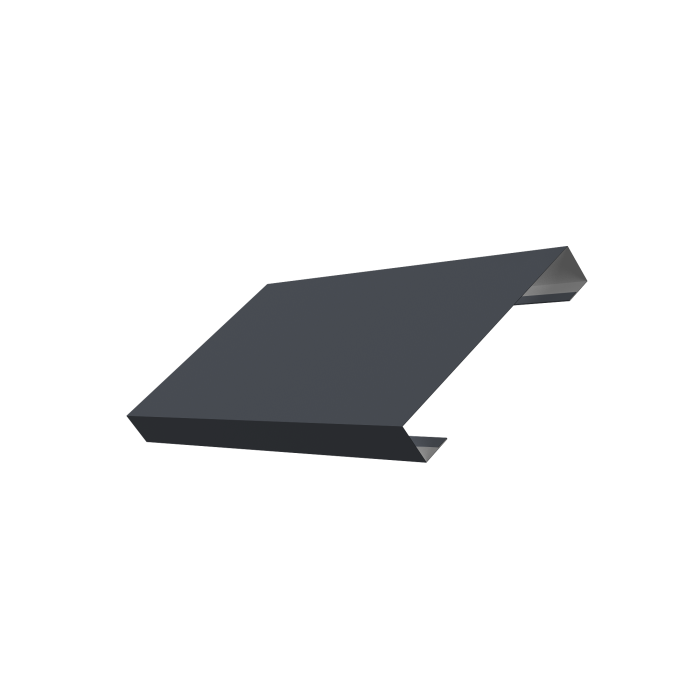 Ламель лицевая 125 забора жалюзи Texas 0,5 Velur X RAL 7024 мокрый асфальт