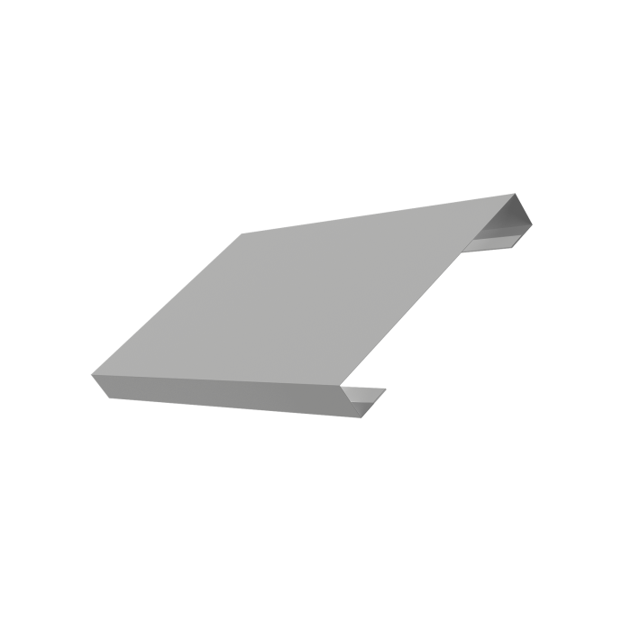 Ламель лицевая 150 забора жалюзи Texas 0,45 Drap TX RAL 7047 телегрей 4