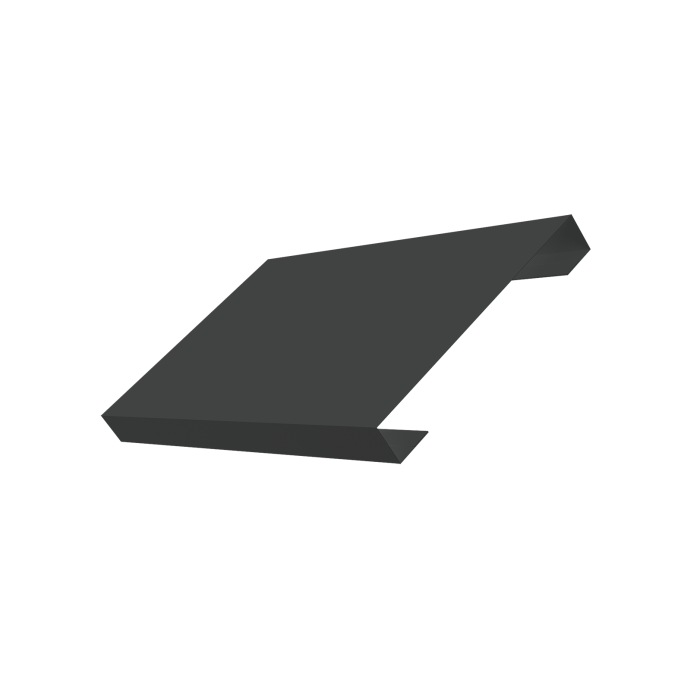 Ламель лицевая 150 забора жалюзи Texas 0,45 PE-Double RAL 7016 антрацитово-серый