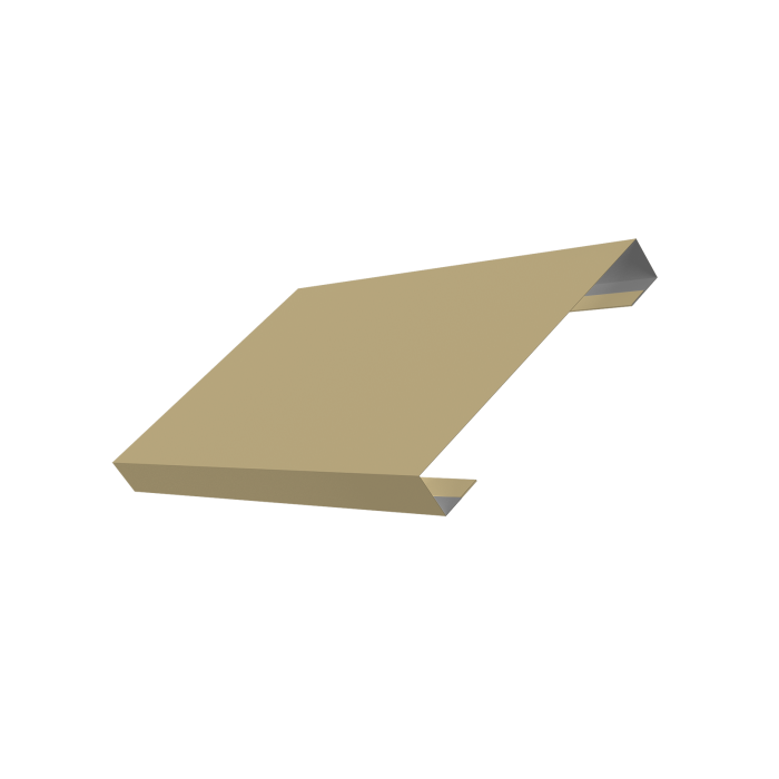 Ламель лицевая 150 забора жалюзи Texas 0,45 PE RAL 1014 слоновая кость