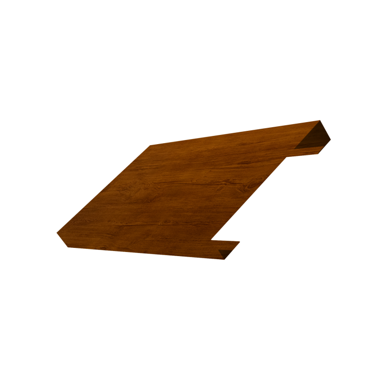 Ламель лицевая 150 забора жалюзи Texas 0,45 Print-Double Premium Golden Wood Intense F