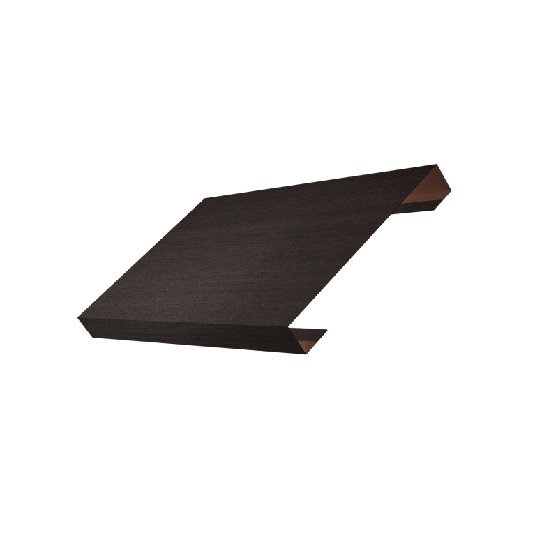 Ламель лицевая 150 забора жалюзи Texas 0,45 Print Elite Coffee Wood TwinColor