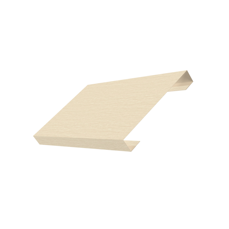 Ламель лицевая 150 забора жалюзи Texas 0,45 Print Elite Milky Wood TwinColor