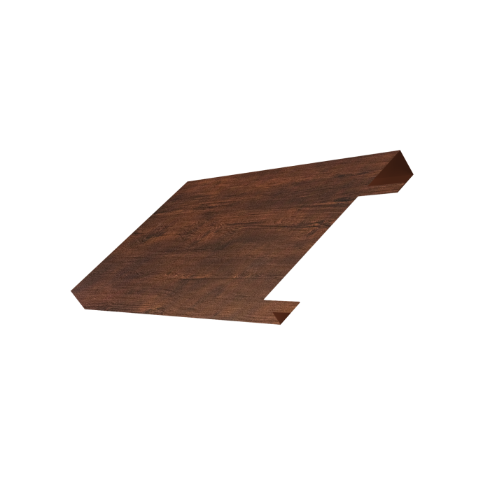 Ламель лицевая 150 забора жалюзи Texas 0,45 Print Premium Cherry Wood Dark FTC