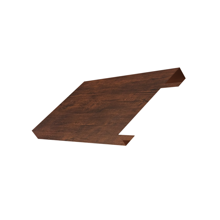 Ламель лицевая 150 забора жалюзи Texas 0,45 Print Premium Cherry Wood Dark FTC