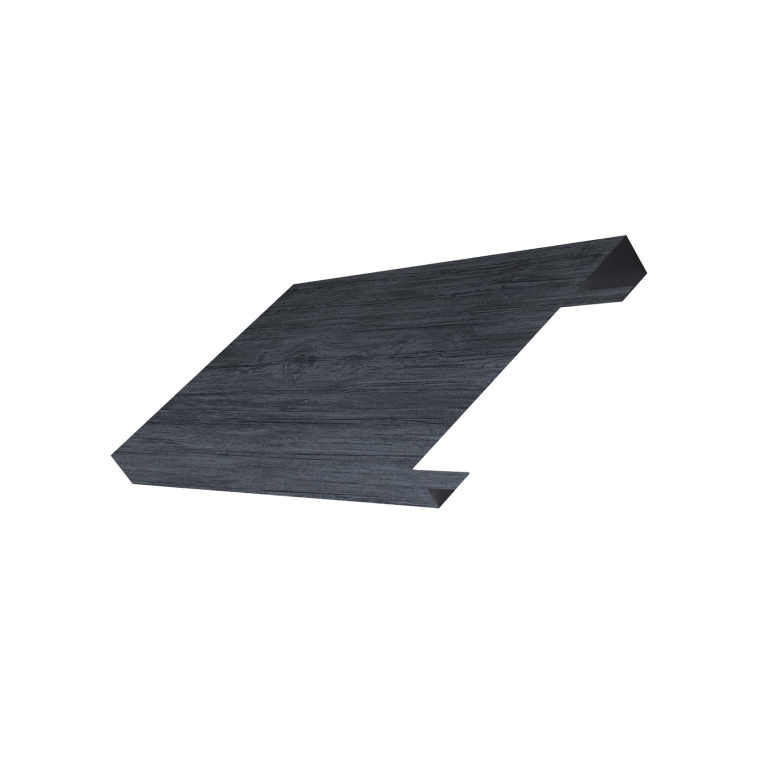 Ламель лицевая 150 забора жалюзи Texas 0,45 Print Premium Grey Wood TwinColor