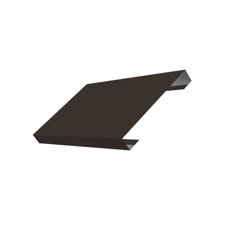 Ламель лицевая 150 забора жалюзи Texas 0,5 Drap TX RR 32 темно-коричневый