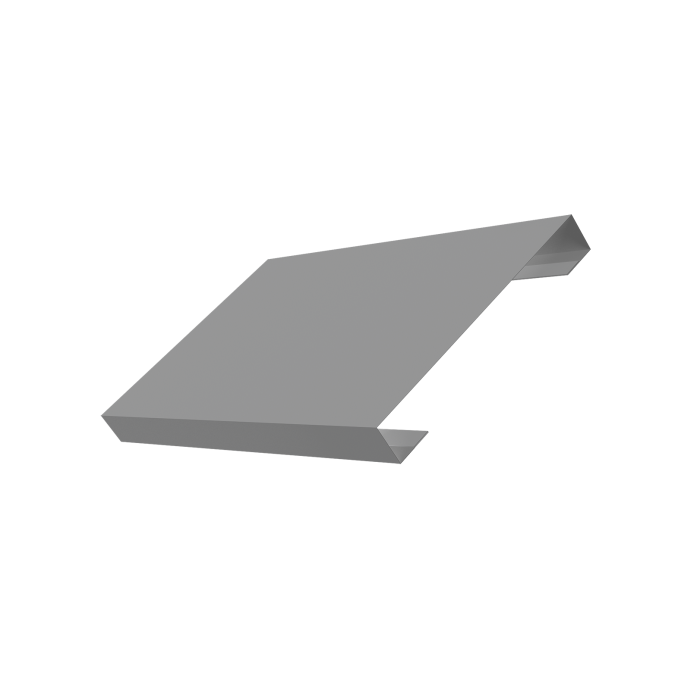 Ламель лицевая 150 забора жалюзи Texas 0,5 Satin RAL 9006 бело-алюминиевый