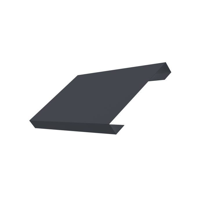 Ламель лицевая 150 забора жалюзи Texas 0,5 Velur X RAL 7024 мокрый асфальт