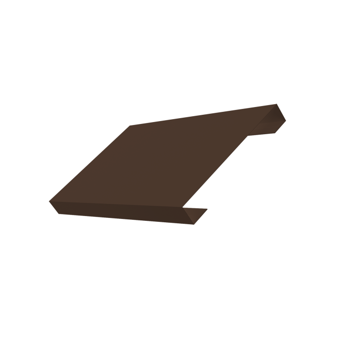 Ламель лицевая 150 забора жалюзи Texas 0,5 Velur X RAL 8017 шоколад