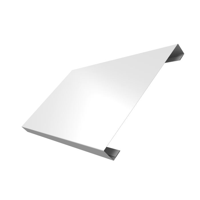 Ламель лицевая 200 забора жалюзи Texas 0,45 Drap TX RAL 9003 сигнальный белый