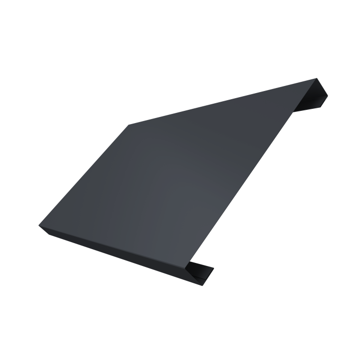 Ламель лицевая 200 забора жалюзи Texas 0,45 PE-Double RAL 7024 мокрый асфальт