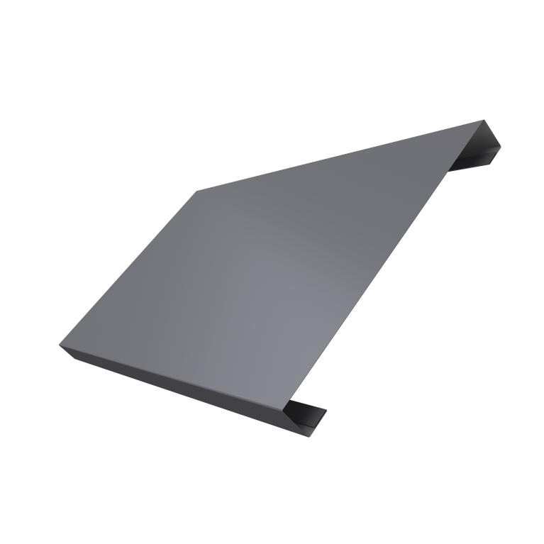 Ламель лицевая 200 забора жалюзи Texas 0,45 PE RAL 7004 сигнальный серый