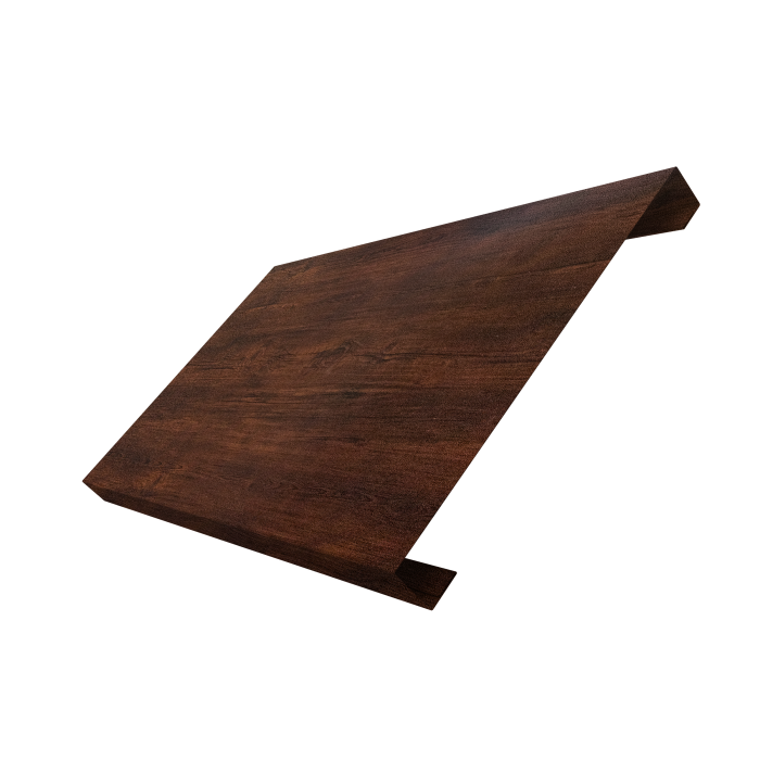 Ламель лицевая 200 забора жалюзи Texas 0,45 Print-Double Premium Cherry Wood Dark F