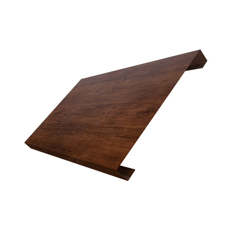 Ламель лицевая 200 забора жалюзи Texas 0,45 Print Elite Cherry Wood TwinColor