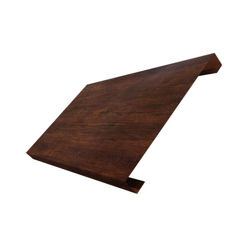 Ламель лицевая 200 забора жалюзи Texas 0,45 Print Premium Cherry Wood Dark FTC