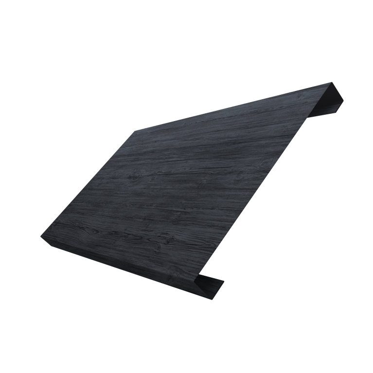 Ламель лицевая 200 забора жалюзи Texas 0,45 Print Premium Grey Wood TwinColor