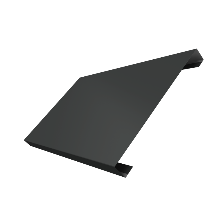 Ламель лицевая 200 забора жалюзи Texas 0,5 PurLite Matt RAL 7016 антрацитово-серый