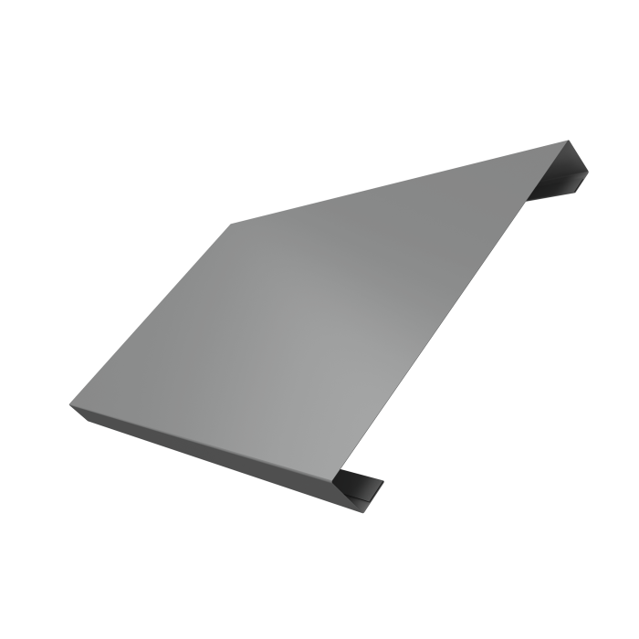 Ламель лицевая 200 забора жалюзи Texas 0,5 Satin RAL 9006 бело-алюминиевый