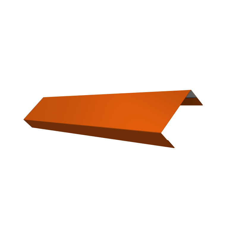 Ламель лицевая 50 забора жалюзи Texas 0,45 PE RAL 2004 оранжевый