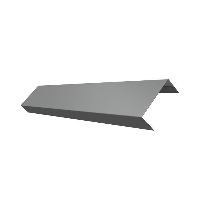 Ламель лицевая 50 забора жалюзи Texas 0,45 PE RAL 9006 бело-алюминиевый