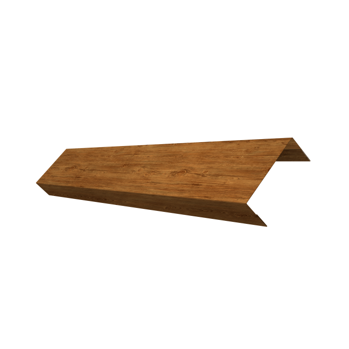 Ламель лицевая 50 забора жалюзи Texas 0,45 Print-Double Elite Golden Wood