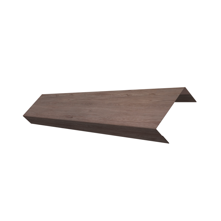 Ламель лицевая 50 забора жалюзи Texas 0,45 Print Elite White Wood TwinColor