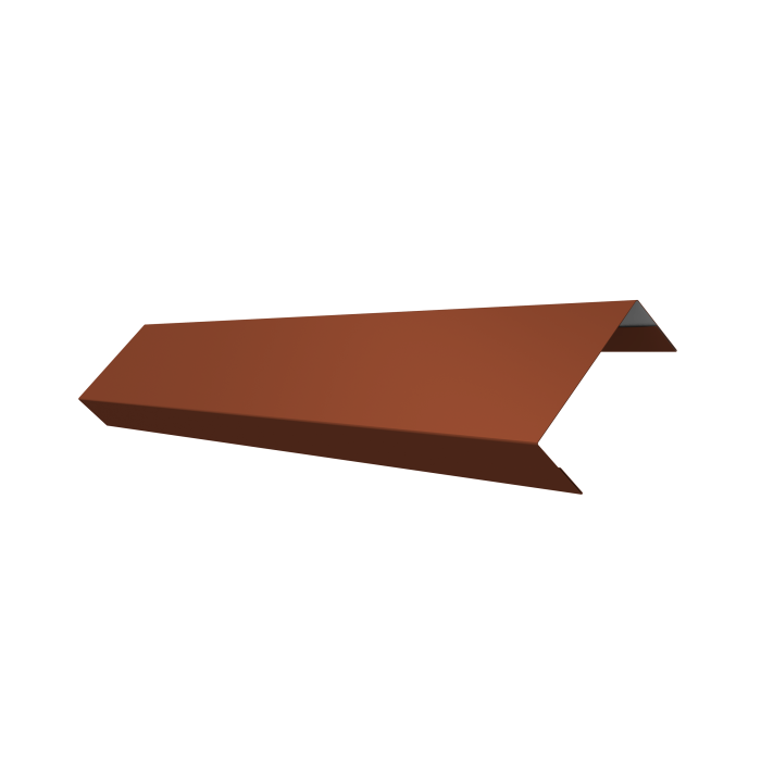 Ламель лицевая 50 забора жалюзи Texas 0,5 Satin Matt RAL 8004 терракота