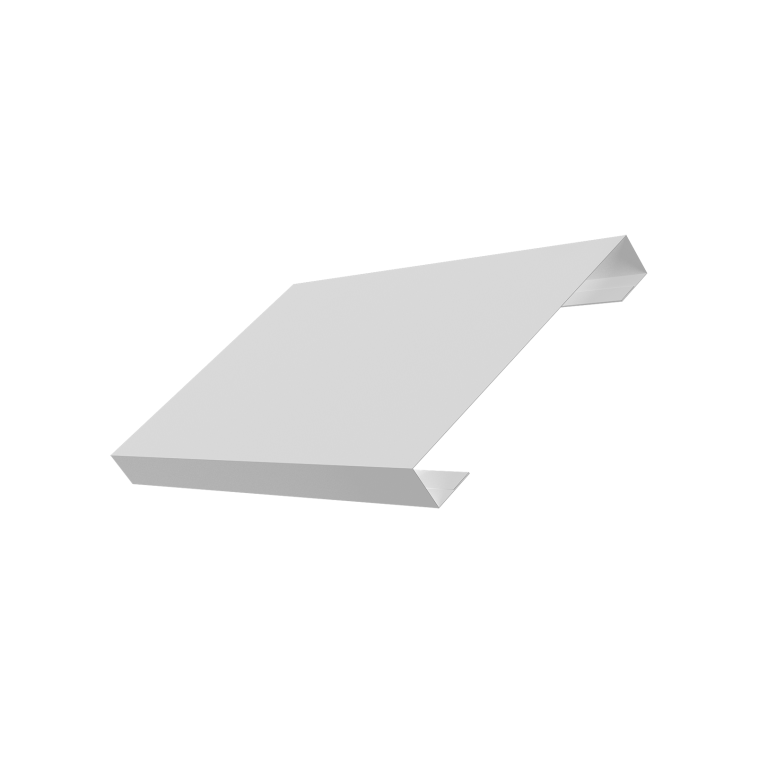 Ламель лицевая стартовая/финишная забора жалюзи Texas 80мм для калиток и ворот (с заполнением ламелями 150) 0,45 PE-Double RAL 9003 сигнальный белый