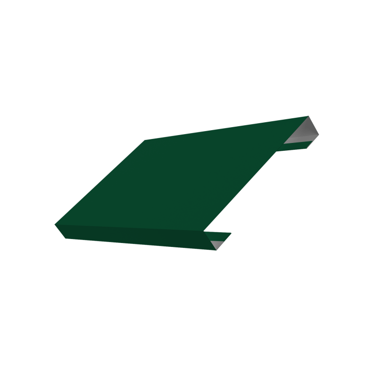 Ламель лицевая стартовая/финишная забора жалюзи Texas 80мм для калиток и ворот (с заполнением ламелями 150) 0,45 Drap TX RAL 6005 зеленый мох