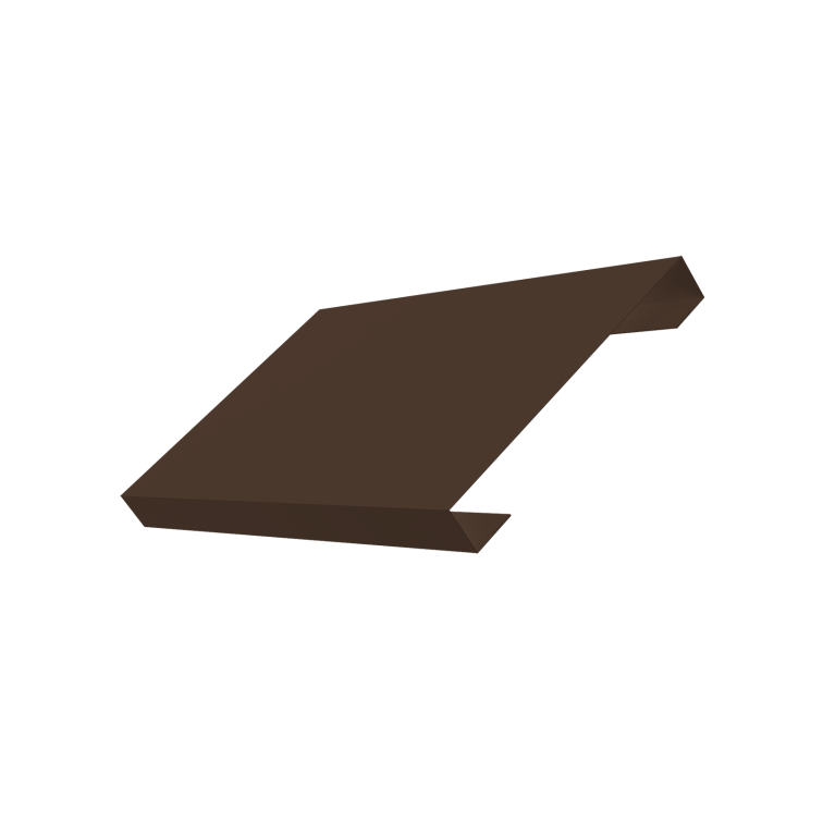 Ламель лицевая стартовая/финишная забора жалюзи Texas 80мм для калиток и ворот (с заполнением ламелями 150) 0,5 Velur X RAL 8017 шоколад