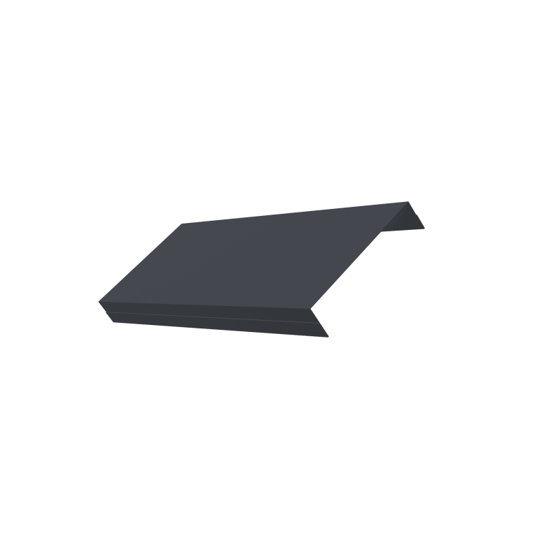 Ламель обратная 125 забора жалюзи Texas 0,45 Drap-double TX RAL 7024 мокрый асфальт