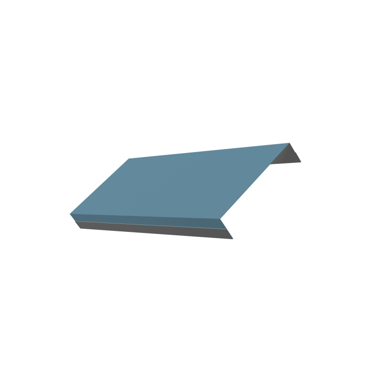 Ламель обратная 125 забора жалюзи Texas 0,45 Drap TX RAL 5024 пастельно-синий