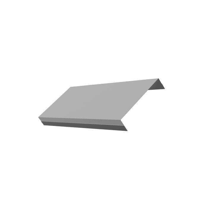 Ламель обратная 125 забора жалюзи Texas 0,45 Drap TX RAL 7047 телегрей 4