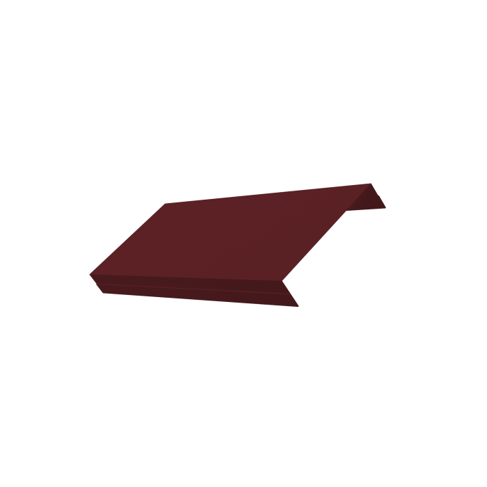 Ламель обратная 125 забора жалюзи Texas 0,45 PE-Double RAL 3005 красное вино