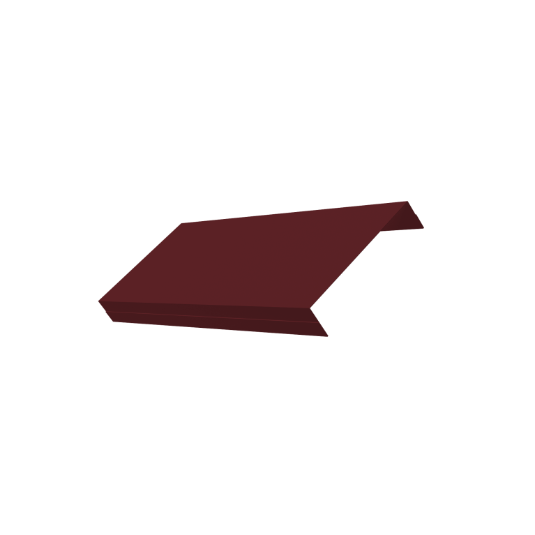 Ламель обратная 125 забора жалюзи Texas 0,45 PE-Double RAL 3005 красное вино