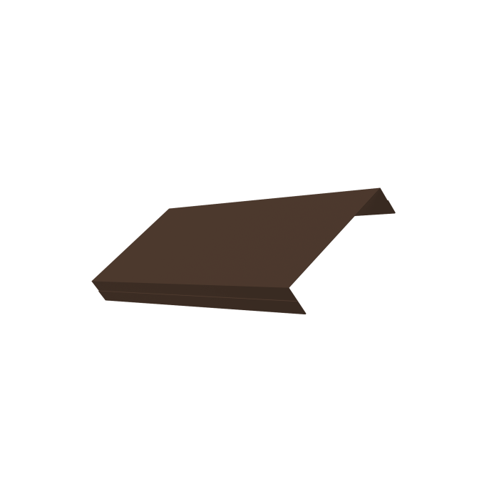 Ламель обратная 125 забора жалюзи Texas 0,45 PE-Double RAL 8017 шоколад