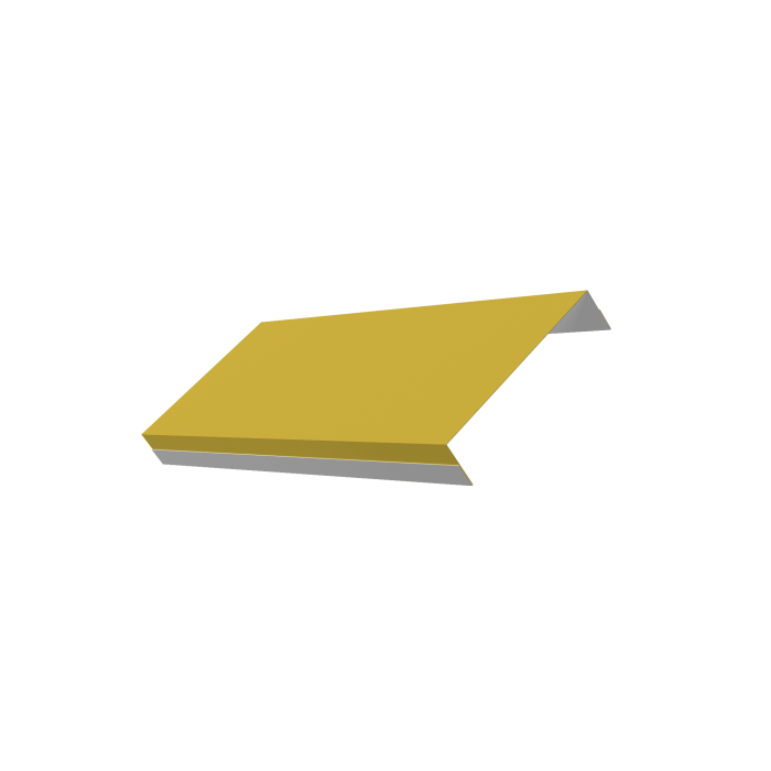 Ламель обратная 125 забора жалюзи Texas 0,45 PE RAL 1018 цинково-желтый