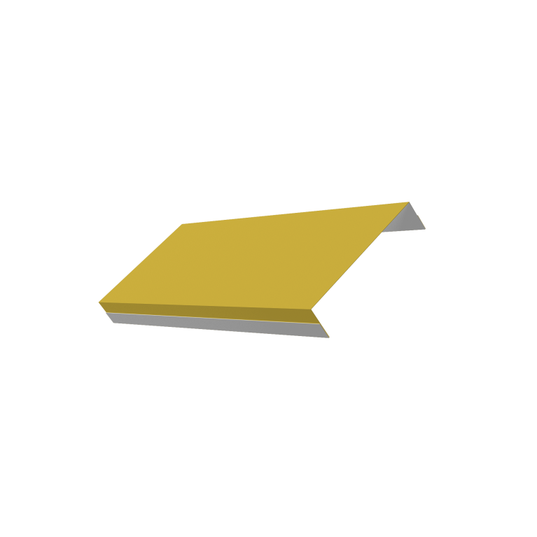 Ламель обратная 125 забора жалюзи Texas 0,45 PE RAL 1018 цинково-желтый