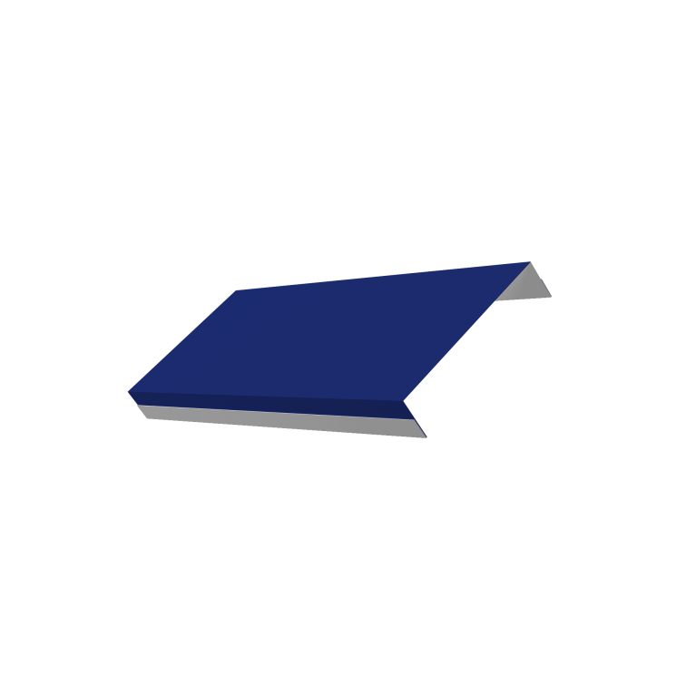 Ламель обратная 125 забора жалюзи Texas 0,45 PE RAL 5002 ультрамариново-синий