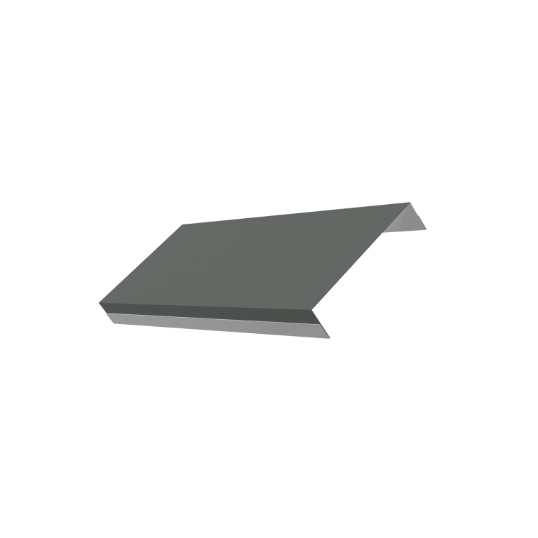 Ламель обратная 125 забора жалюзи Texas 0,45 PE RAL 7005 мышино-серый