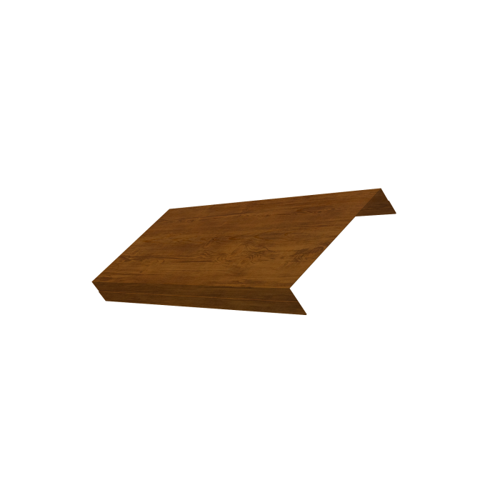 Ламель обратная 125 забора жалюзи Texas 0,45 Print-Double Elite Golden Wood